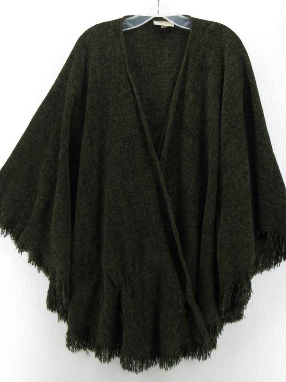 Weave of the Irish Sweater OS Chenille Poncho Cape Cardigan Wrap